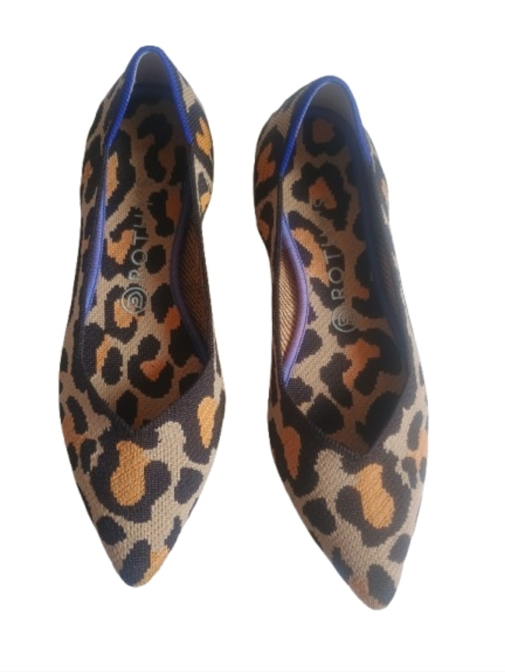 Rothy's The Point flats in the Big Cat leopard print pattern Size: 9